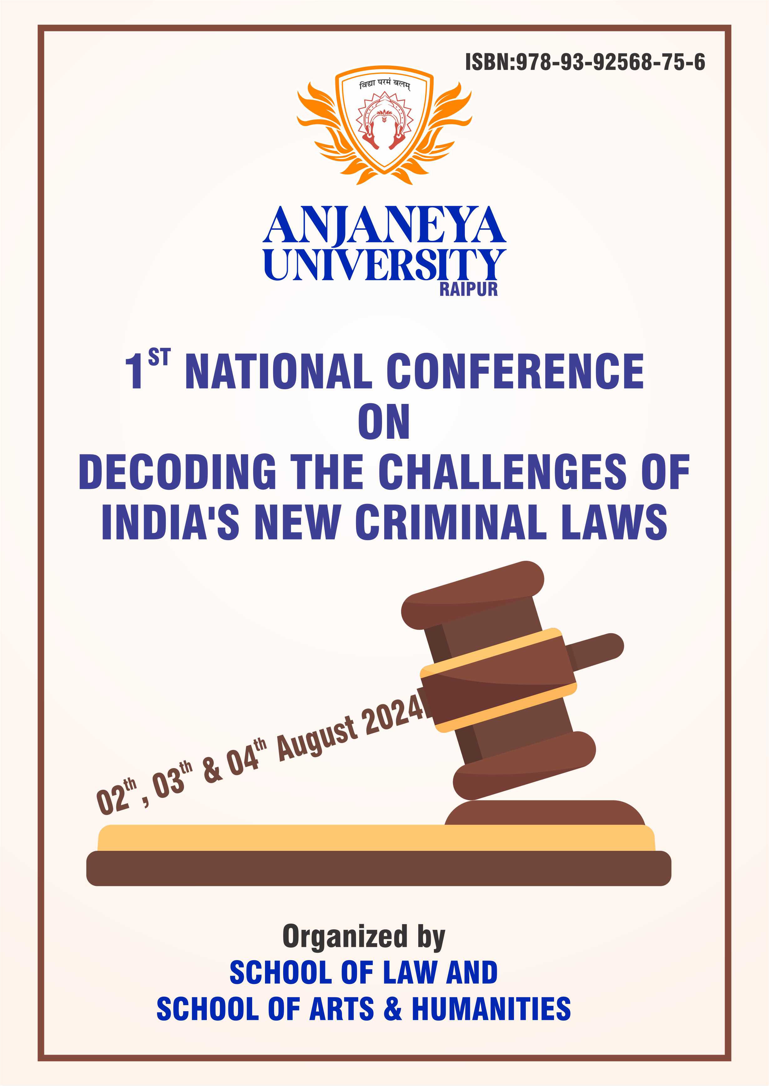 National Conference On Decoding the Challenges of Indians New Criminal Laws